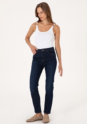 PIERRE CARDIN Mavi Kadın Slim Jean Pantolon