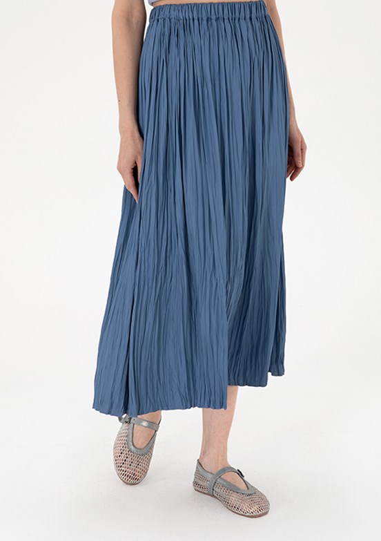 PIERRE CARDIN Lacivert Kadın Oversize Etek