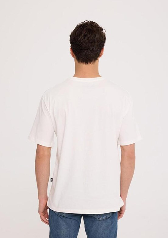THE CROW Dream - TC9024 Erkek Beyaz Relax T-Shirt