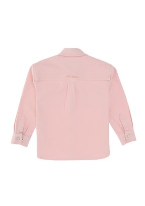 US POLO ASSN Pembe Kız Çocuk Denim Gömlek