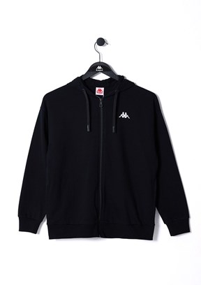 KAPPA Siyah Kız Çocuk Fermuarlı Sweat Shirt
