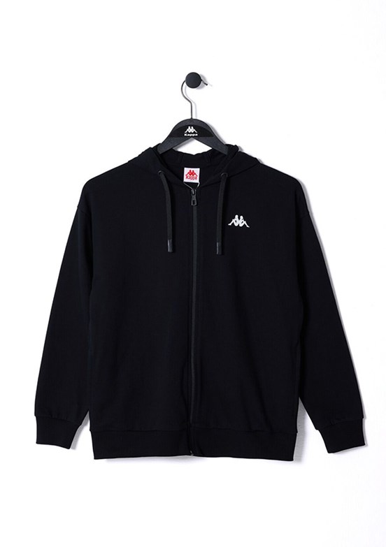 KAPPA Siyah Kız Çocuk Fermuarlı Sweat Shirt