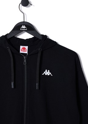 KAPPA Siyah Kız Çocuk Fermuarlı Sweat Shirt