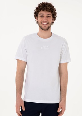 US POLO ASSN Beyaz Erkek Regular T-Shirt