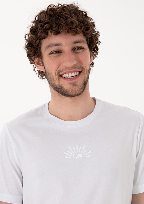 US POLO ASSN Beyaz Erkek Regular T-Shirt