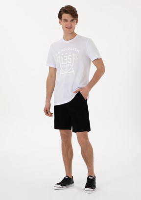 US POLO ASSN Siyah Erkek Kapri Şort