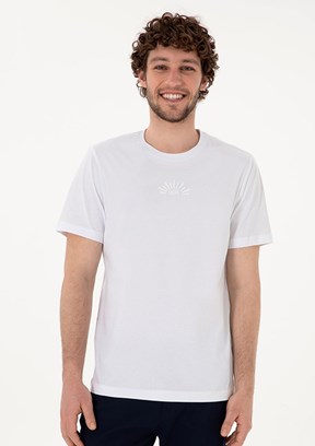 US POLO ASSN Beyaz Erkek Regular T-Shirt