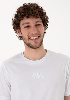 US POLO ASSN Beyaz Erkek Regular T-Shirt