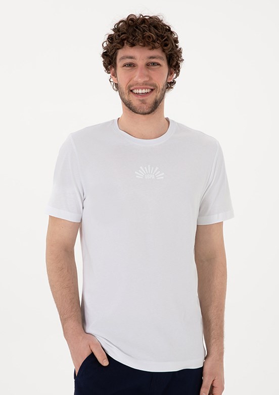US POLO ASSN Beyaz Erkek Regular T-Shirt