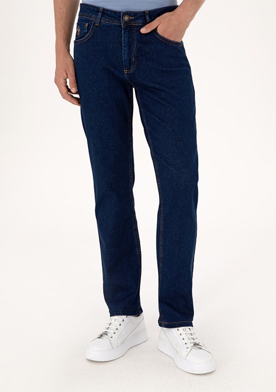 US POLO ASSN Mavi Erkek Relax Jean Pantolon
