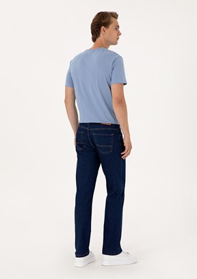 US POLO ASSN Mavi Erkek Relax Jean Pantolon