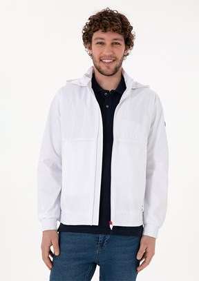 US POLO ASSN Beyaz Erkek Basic Mont