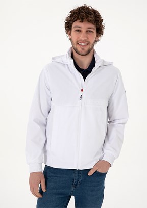 US POLO ASSN Beyaz Erkek Basic Mont