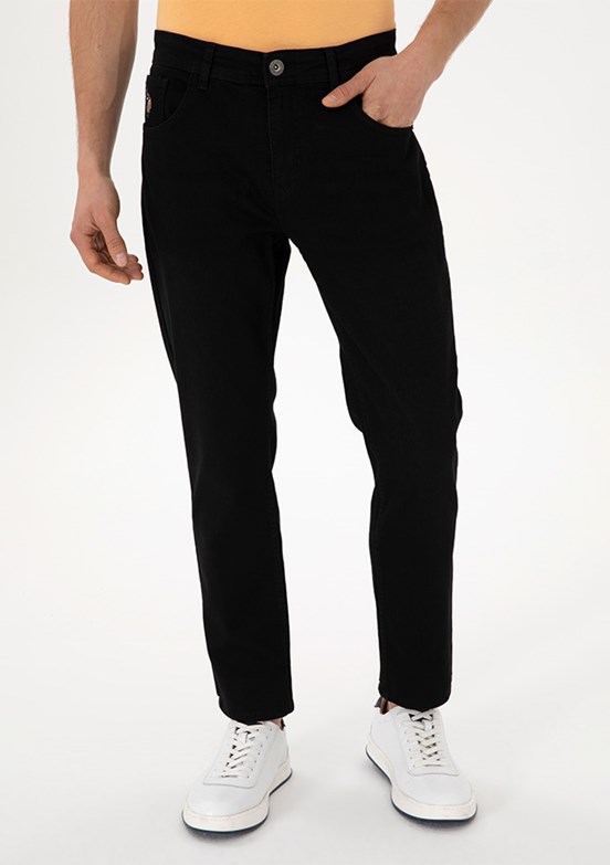 US POLO ASSN Siyah Erkek Slim Jean Pantolon