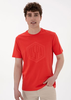 US POLO ASSN Kırmızı Erkek Regular T-Shirt