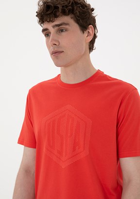 US POLO ASSN Kırmızı Erkek Regular T-Shirt
