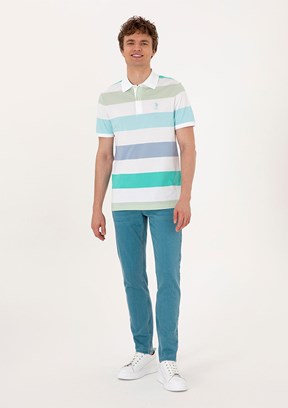 US POLO ASSN Yeşil Erkek Slim Jean Pantolon