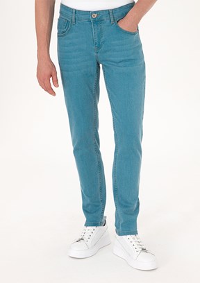 US POLO ASSN Yeşil Erkek Slim Jean Pantolon