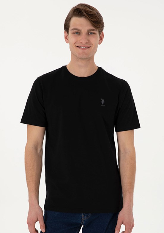 US POLO ASSN Siyah Erkek Regular T-Shirt