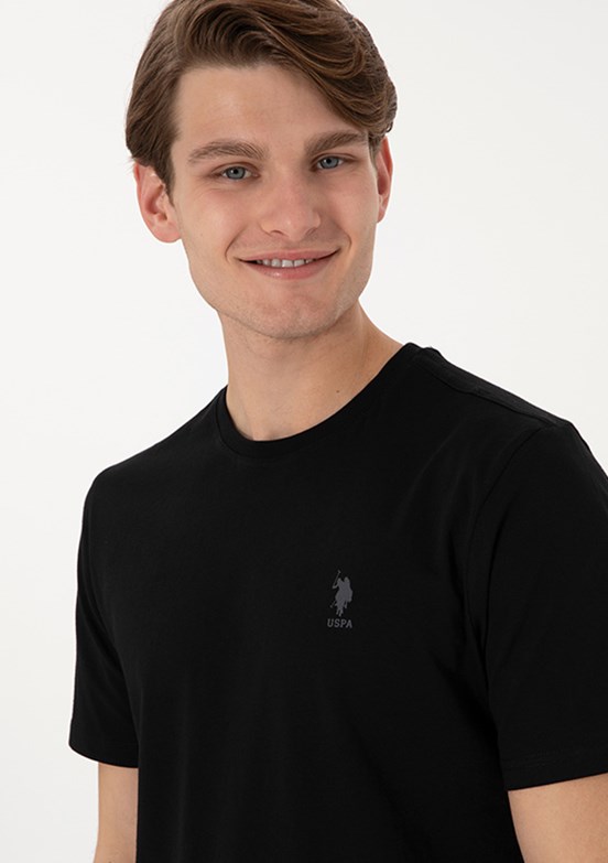 US POLO ASSN Siyah Erkek Regular T-Shirt