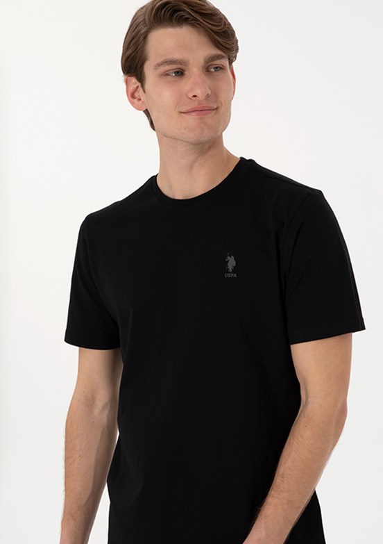 US POLO ASSN Siyah Erkek Regular T-Shirt