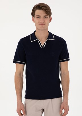 US POLO ASSN Lacivert Erkek Slim Kazak