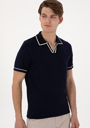 US POLO ASSN Lacivert Erkek Slim Kazak