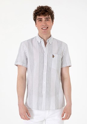 US POLO ASSN Gri Erkek Uzun Kol Gömlek