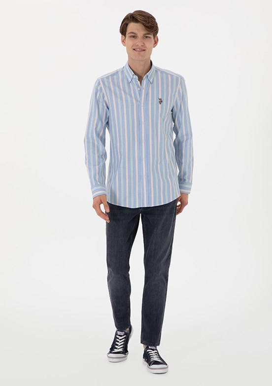 US POLO ASSN Gri Erkek Slim Jean Pantolon