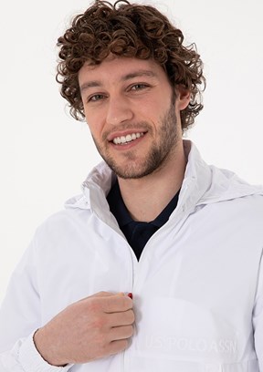 US POLO ASSN Beyaz Erkek Basic Mont