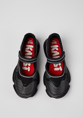 CAMPER Karst Siyah Kadın Sneaker Ayakkabı