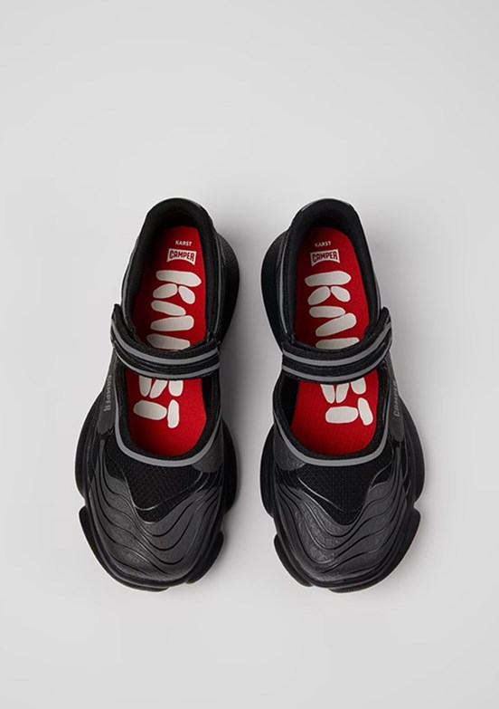 CAMPER Karst Siyah Kadın Sneaker Ayakkabı