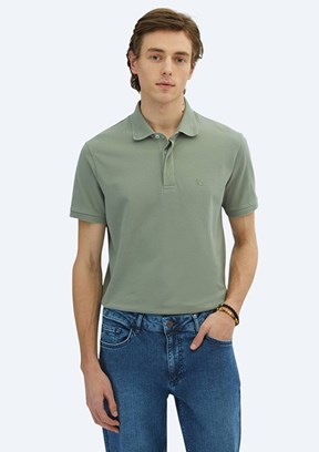 KİP Yeşil Erkek Polo Yaka T-Shirt
