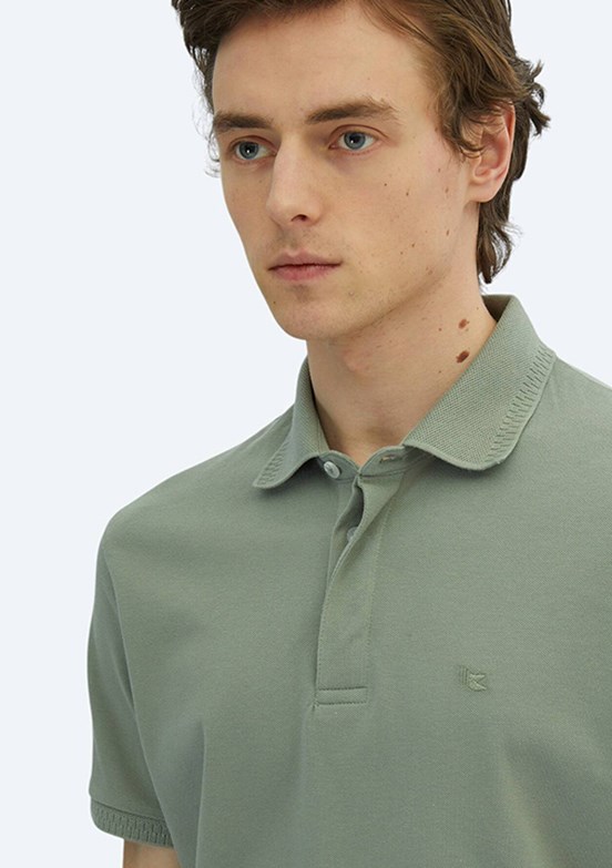 KİP Yeşil Erkek Polo Yaka T-Shirt