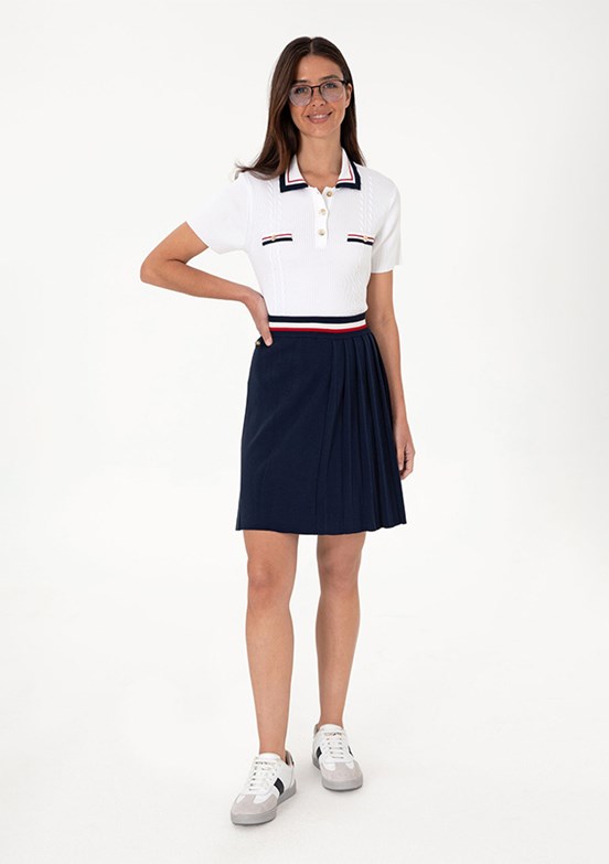 US POLO ASSN Lacivert Kadın Culotte Etek