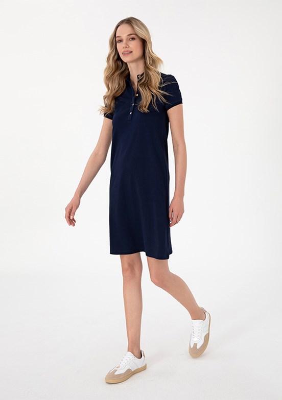 US POLO ASSN Lacivert Kadın Culotte Elbise