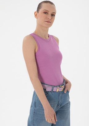 US POLO ASSN Pembe Kadın Basic T-Shirt