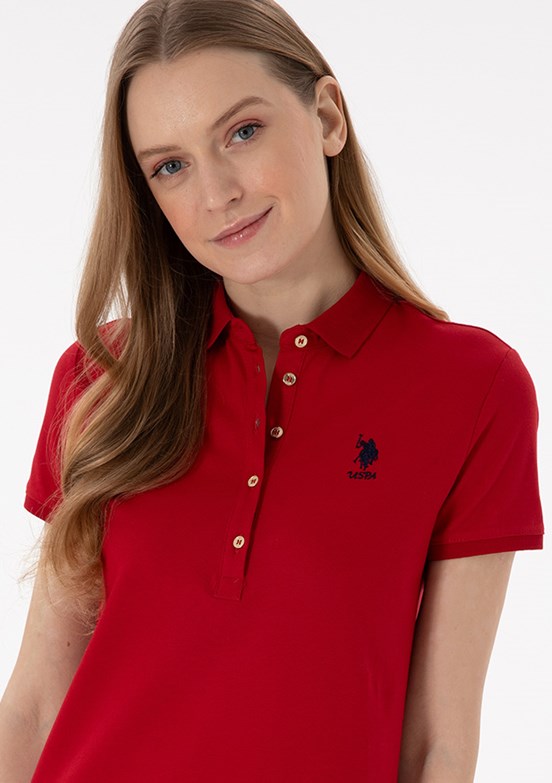 US POLO ASSN Kırmızı Kadın Culotte Elbise