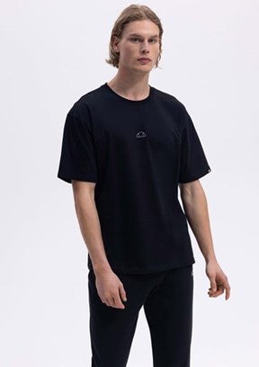 ELLESSE Siyah Erkek Baskılı T-shirt