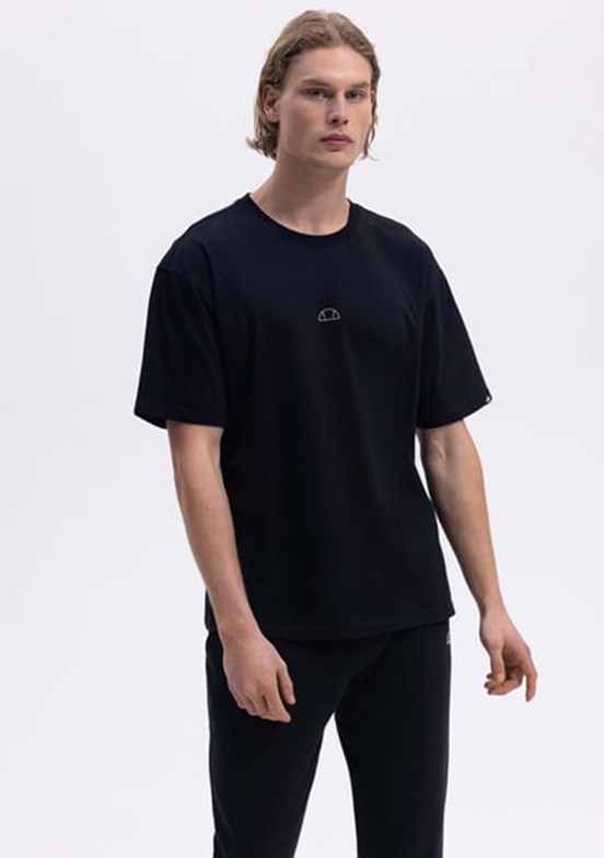 ELLESSE Siyah Erkek Baskılı T-shirt