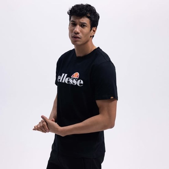 ELLESSE Siyah Erkek Baskılı T-shirt