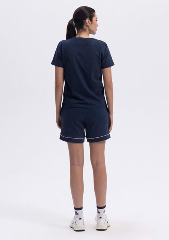 ELLESSE Lacivert Kadın Baskılı T-shirt