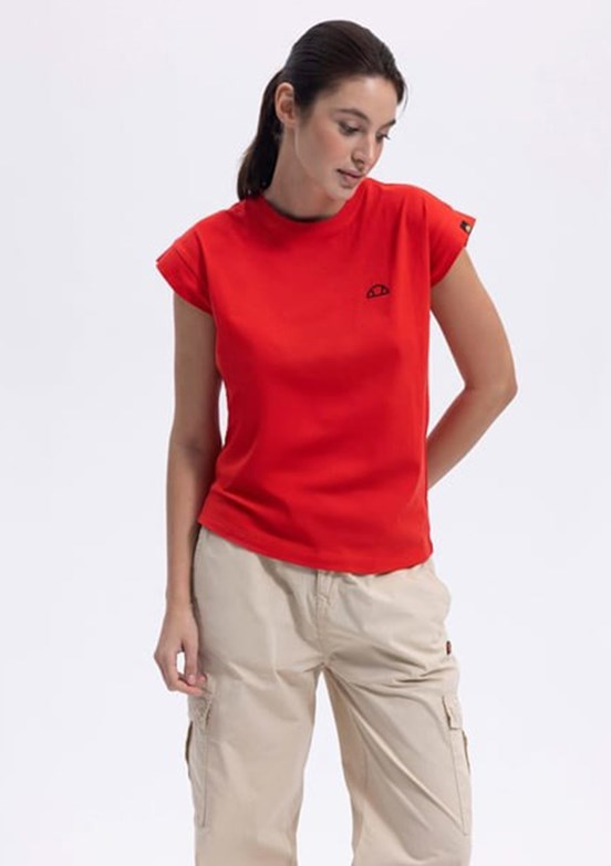 ELLESSE Kırmızı Kadın Baskılı T-shirt