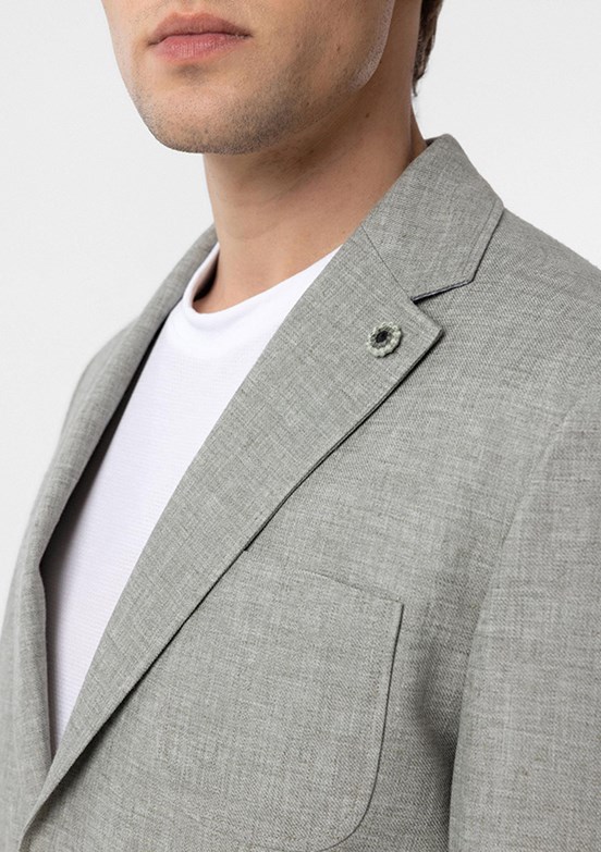 SÜVARİ Yeşil Erkek Slim Ceket