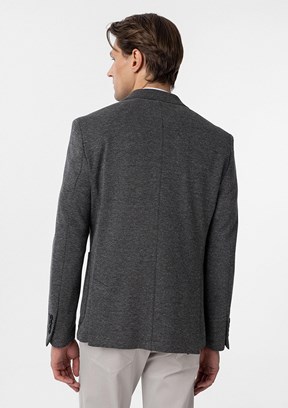 SÜVARİ Siyah Erkek Slim Ceket