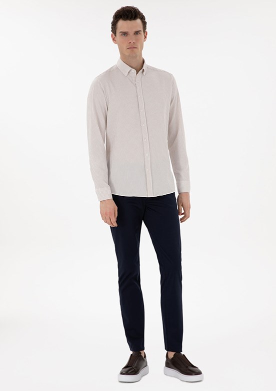 PİERRE CARDİN Lacivert Erkek Slim Pantolon