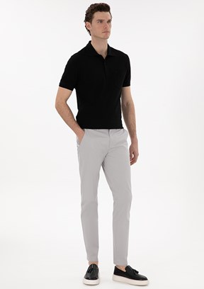 PİERRE CARDİN Gri Erkek Slim Pantolon