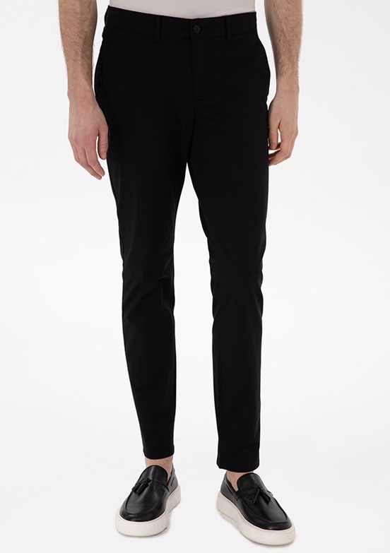 PİERRE CARDİN Siyah Erkek Slim Pantolon