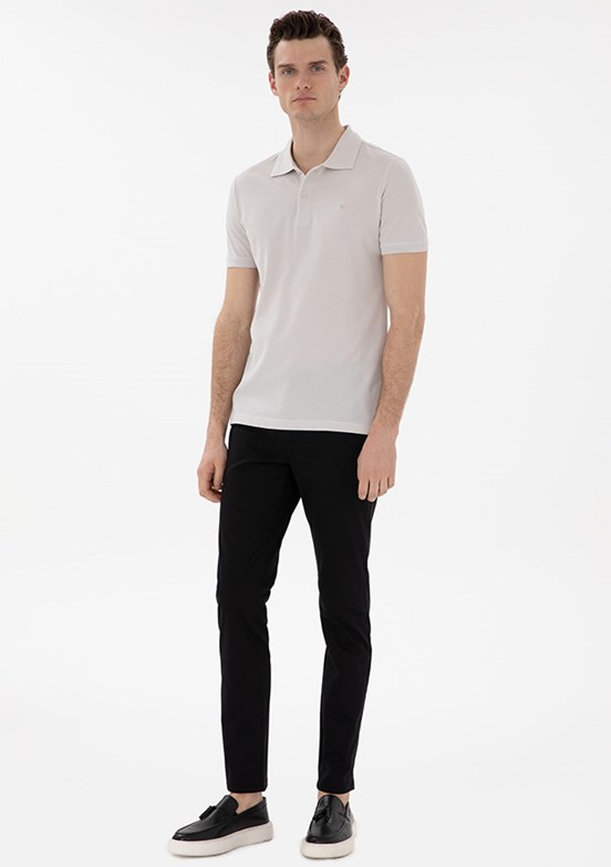 PİERRE CARDİN Siyah Erkek Slim Pantolon