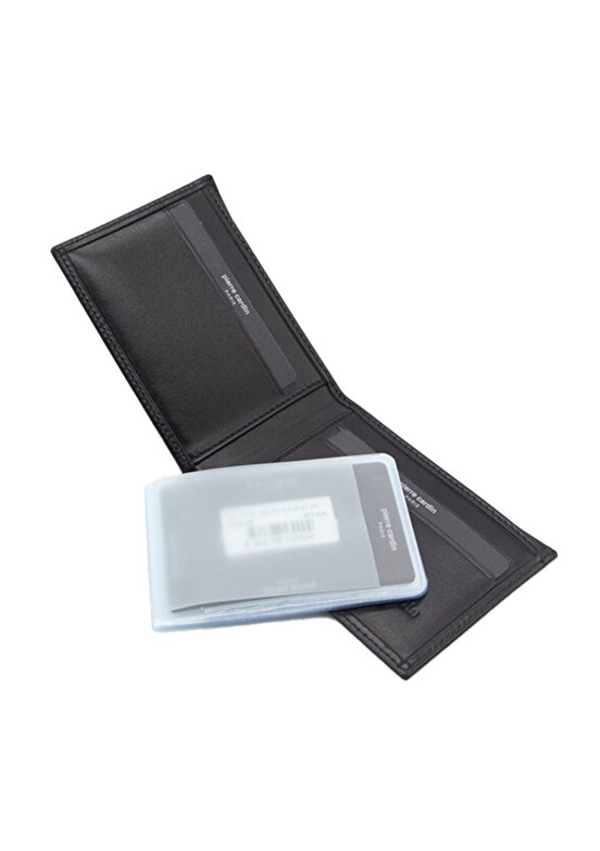 PİERRE CARDİN - PC-075 Erkek Siyah Deri Cüzdan